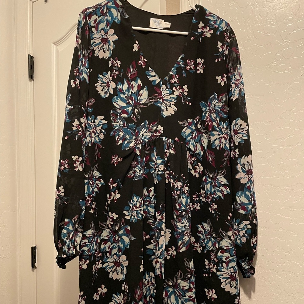 Puff Sleeve Sheer Dress